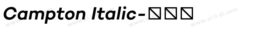 Campton Italic字体转换 Campton Italic字体转换
